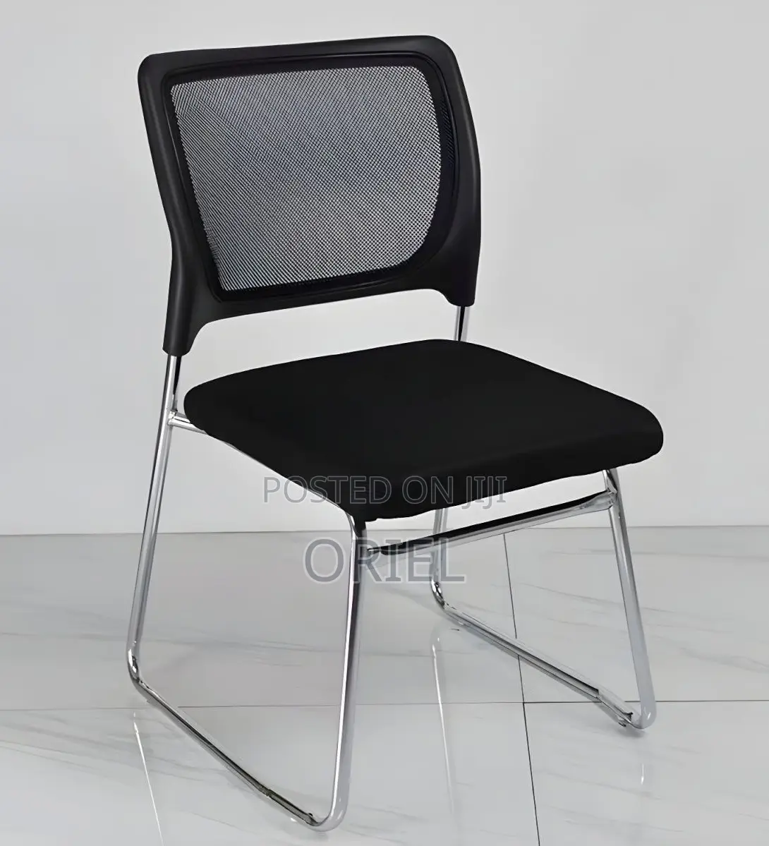 Office Chair : Armless Office Visitor Waiting Chair
