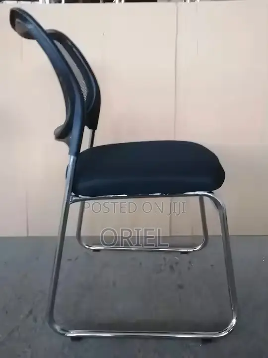 Office Chair : Armless Office Visitor Waiting Chair