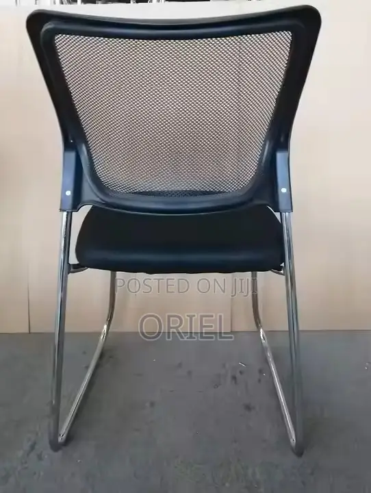 Office Chair : Armless Office Visitor Waiting Chair
