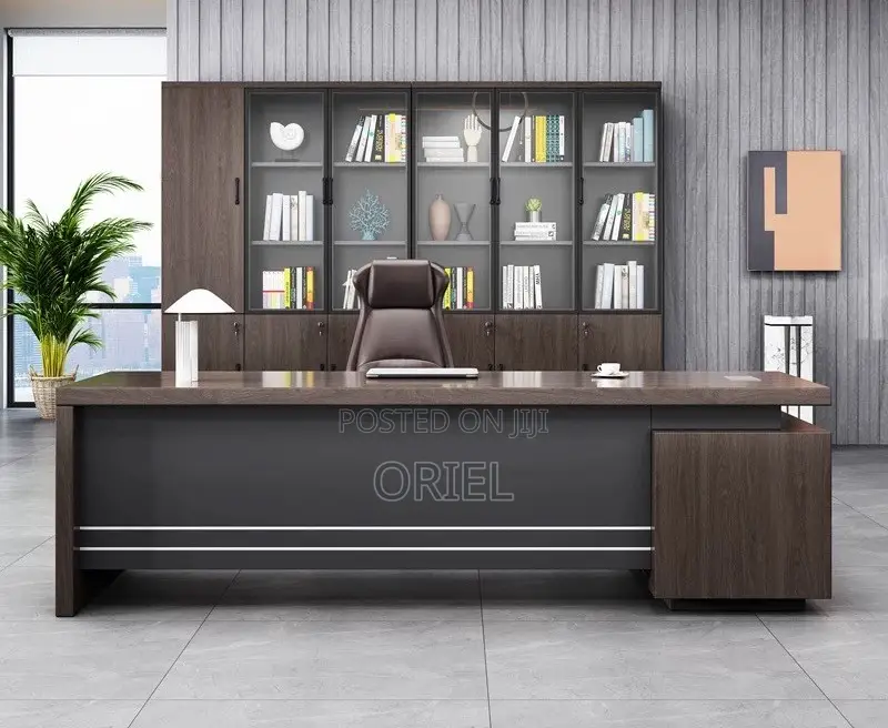 Office Desk : 180CM Imported Executive Office L-Shaped Desk