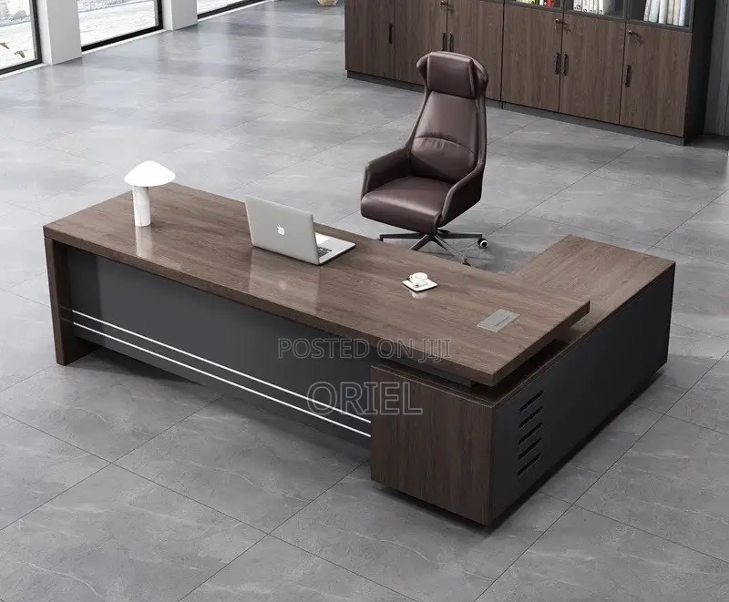 Office Desk : 180CM Imported Executive Office L-Shaped Desk
