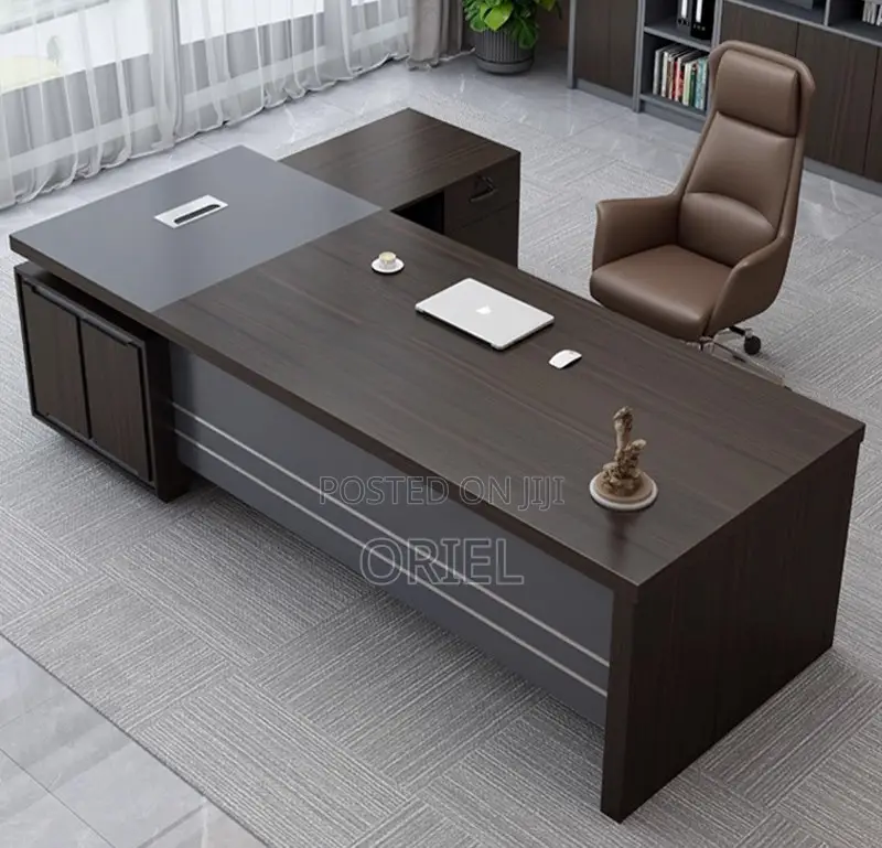 Office Desk : 180CM Imported Executive Office L-Shaped Desk