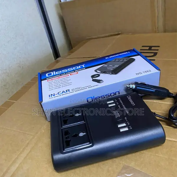 Dual Charging 150Watts DC 12V to AC 220V150w Olesson Car Inverter 1662