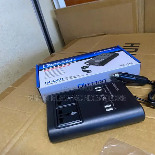 Dual Charging 150Watts DC 12V to AC 220V150w Olesson Car Inverter 1662
