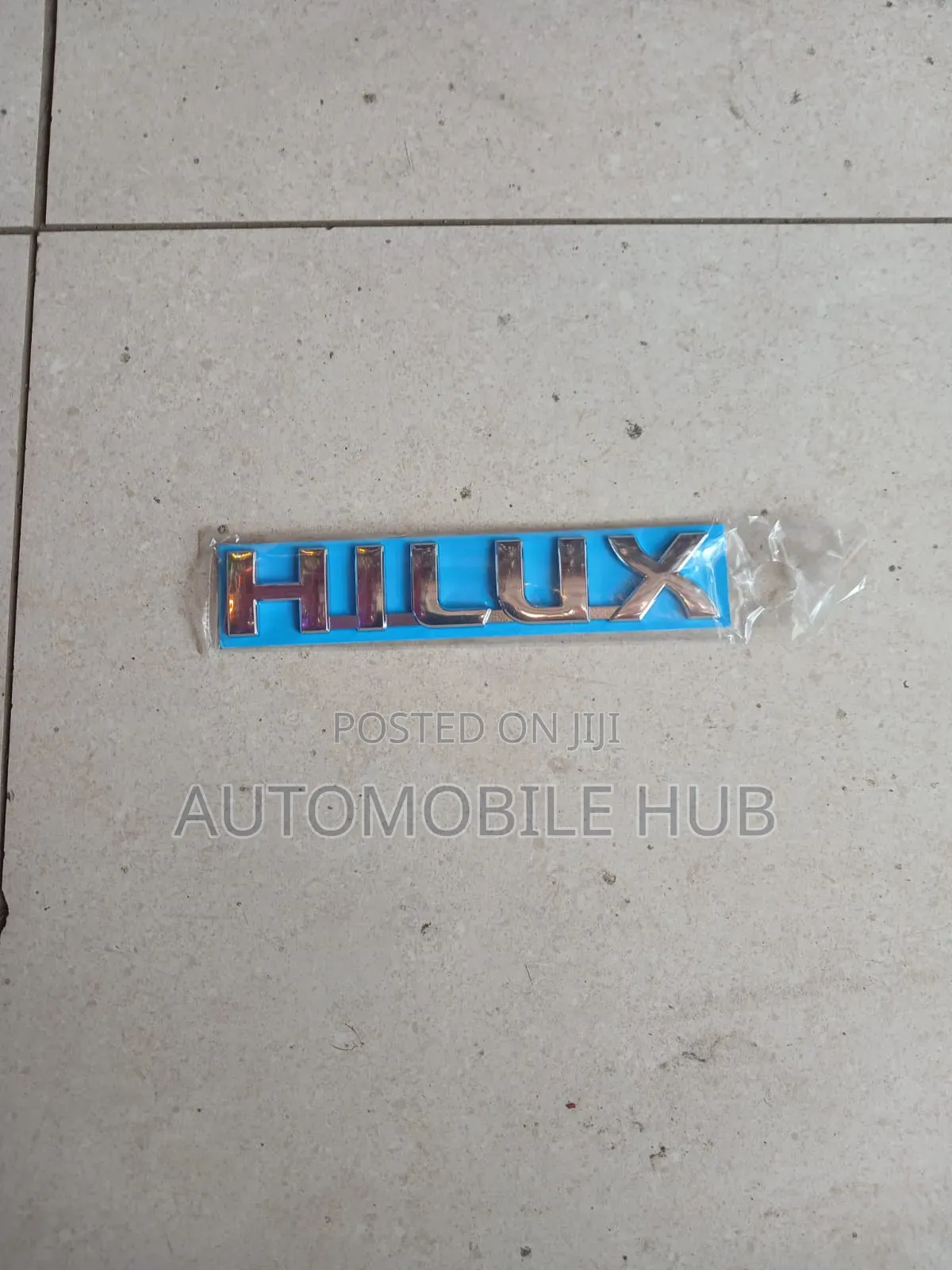 Toyota Hilux Name Logo Emblem Badge Chrome