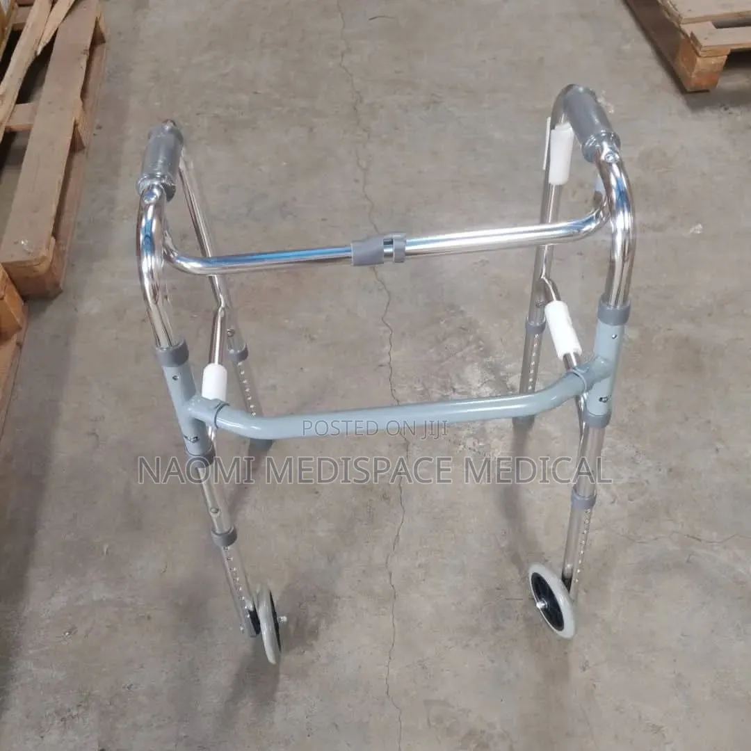 Strong Foldable Walker With Wheels-Height Adjustable