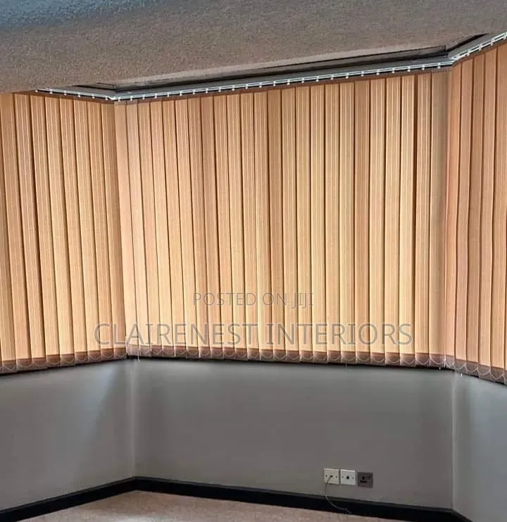 Straight and Cornered Window Vertical Office Blinds