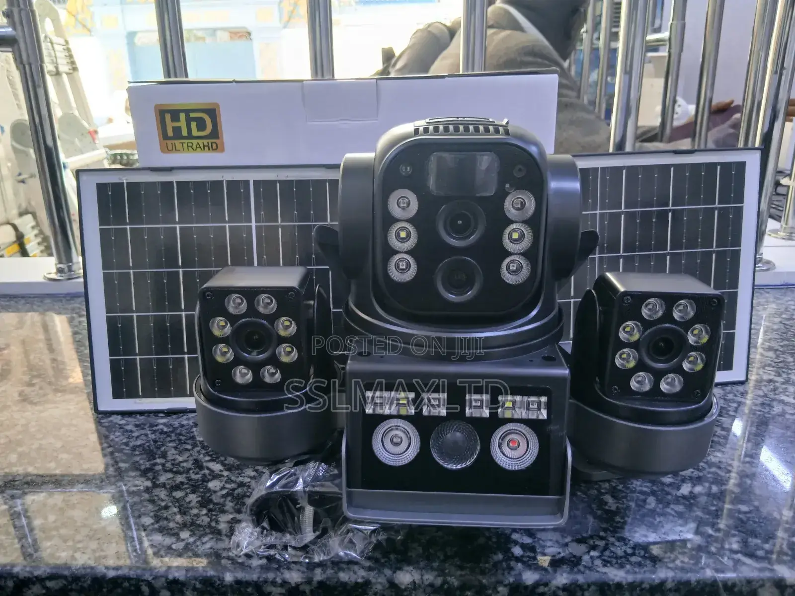 Tripple Lens Solar Camera With Double Panels