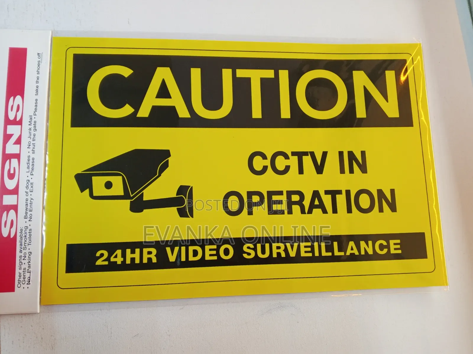 Caution Sign - CCTV in Operation