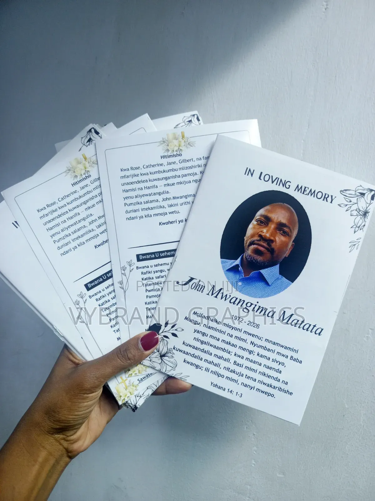 Eulogy/Funeral Programs
