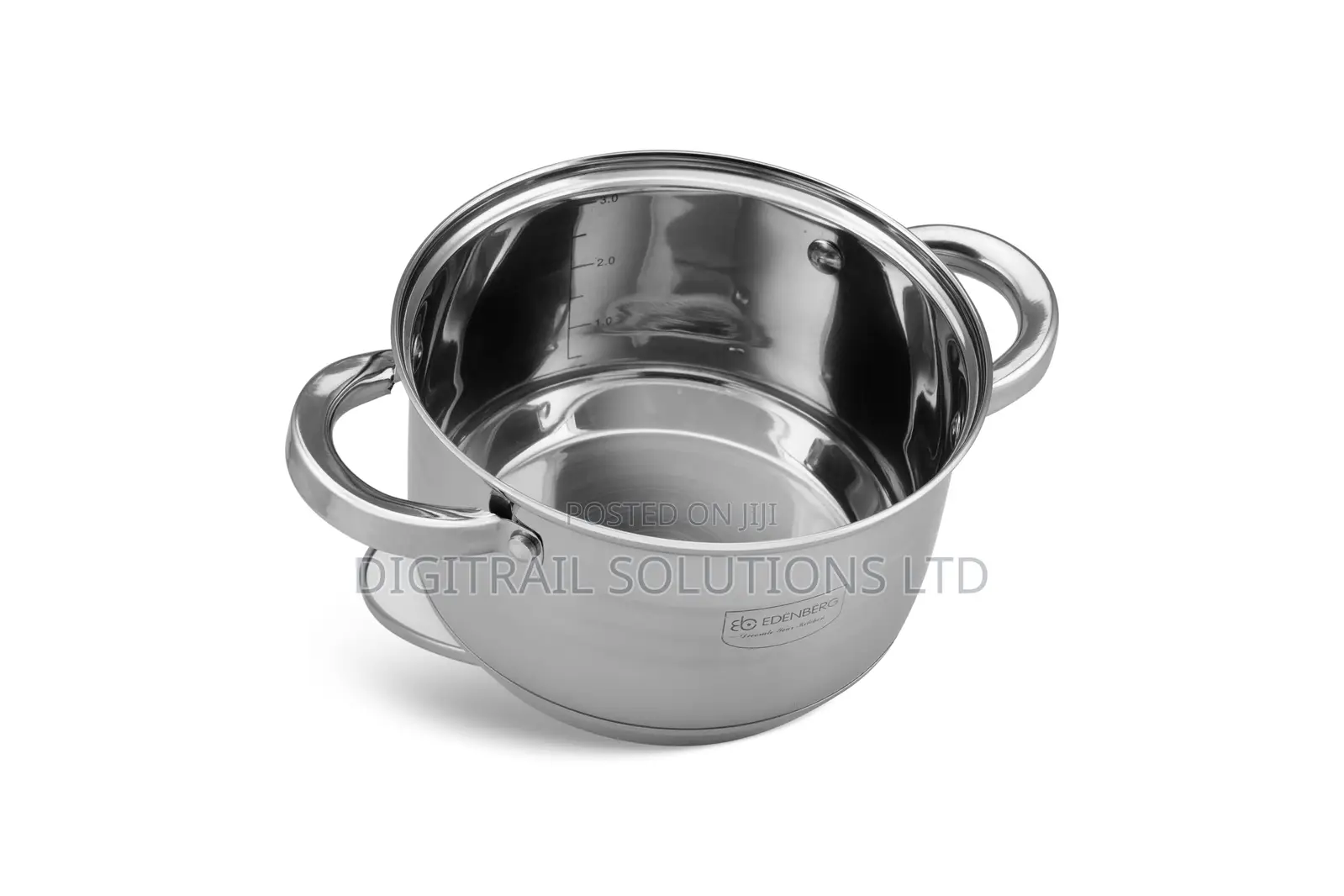 Edenberg 12PCS Stainless Steel Cookware Set With Marble Frypan