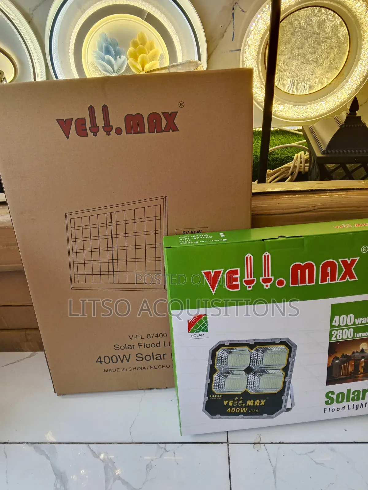400W Solar LED Flood Light – IP66 Waterproof Outdoor Security Light