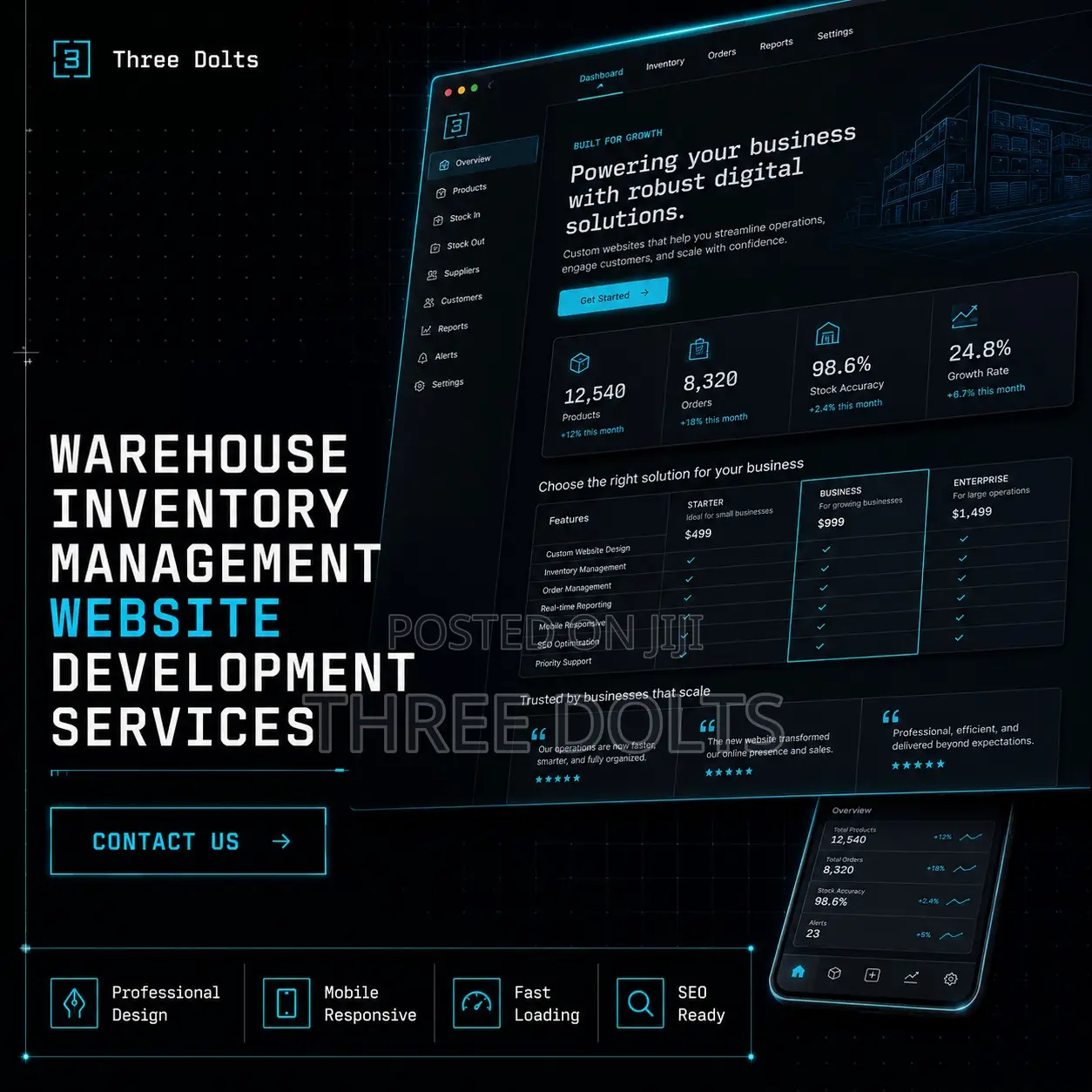 Warehouse Inventory Management Website Development Services