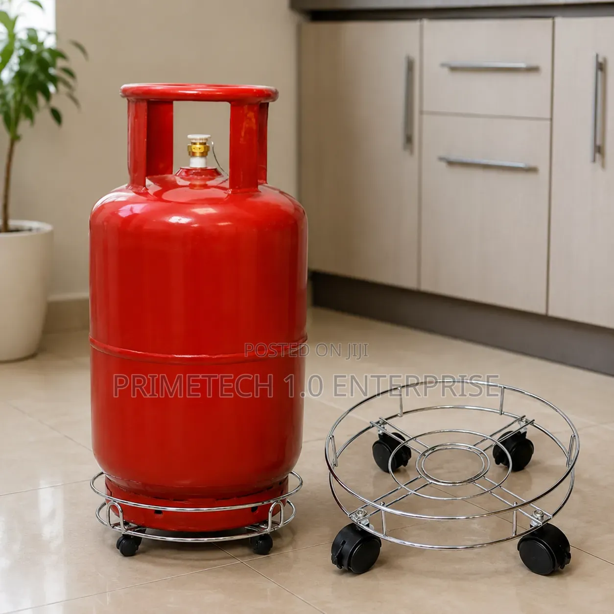 Stainless Steel Gas Cylinder Trolley