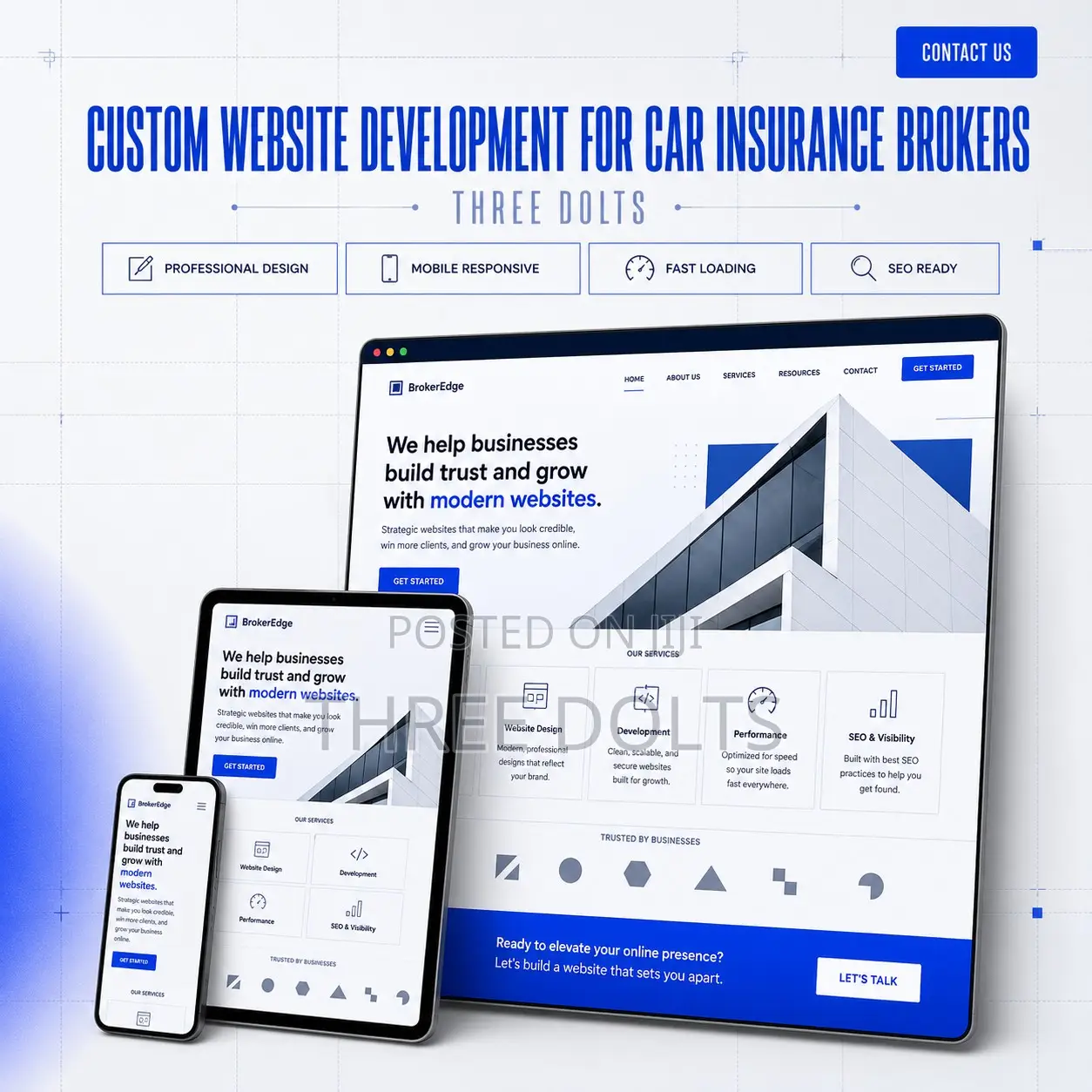 Custom Website Development for Car Insurance Brokers