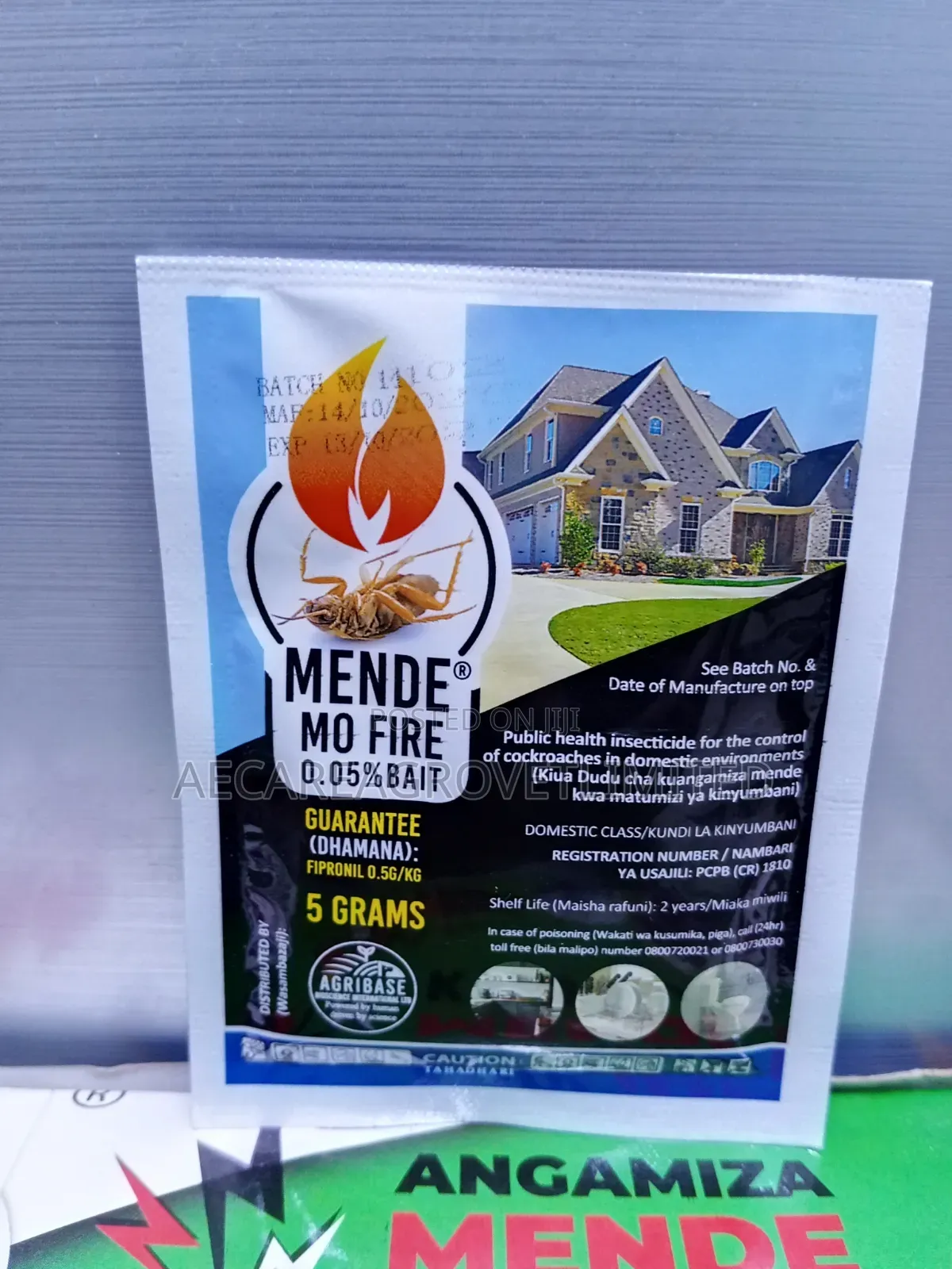 Mende Mo Fire 0.05% Bait 5g Cockroach Insecticide