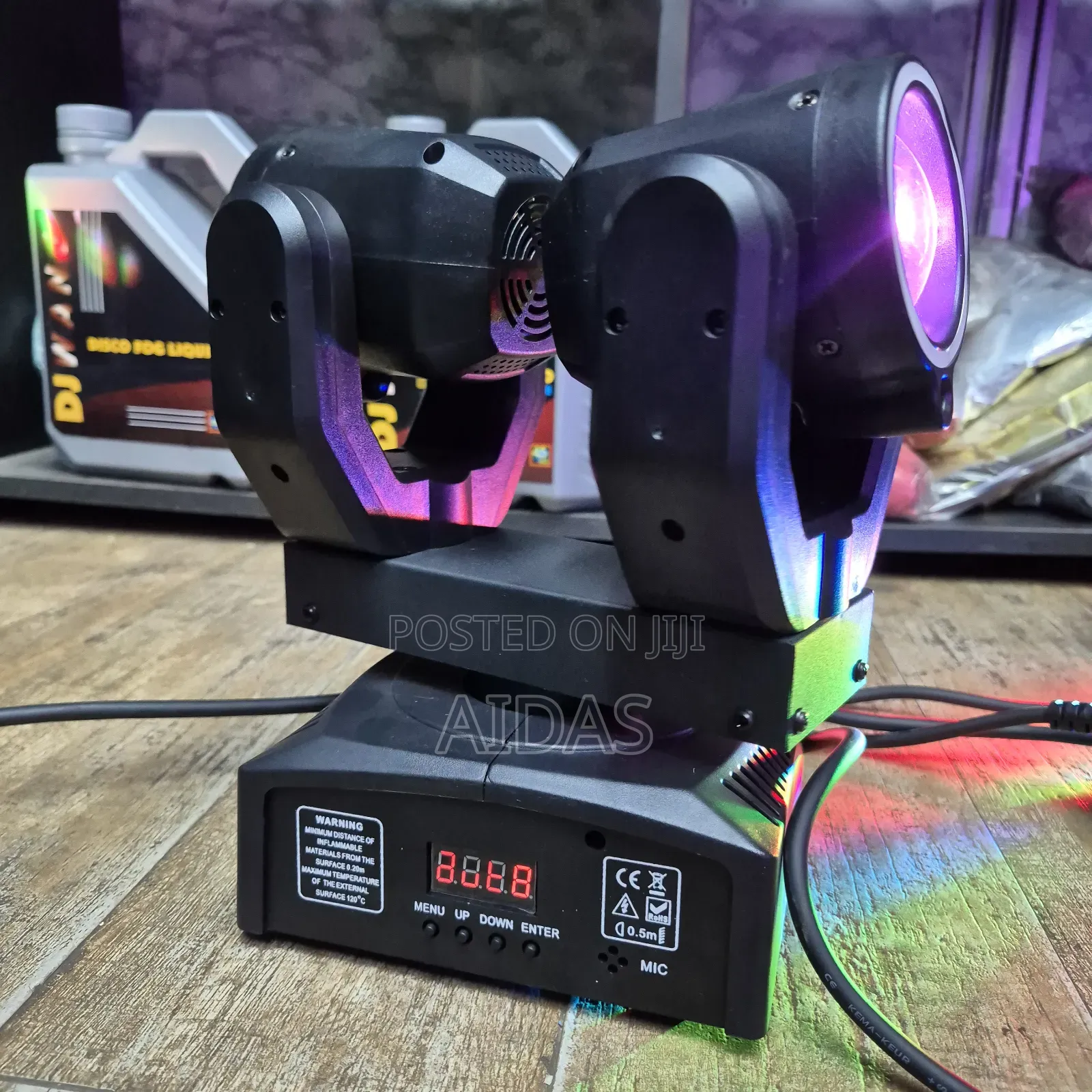 Mini Dual Moving Head LED Stage Light – DJ Party Lighting