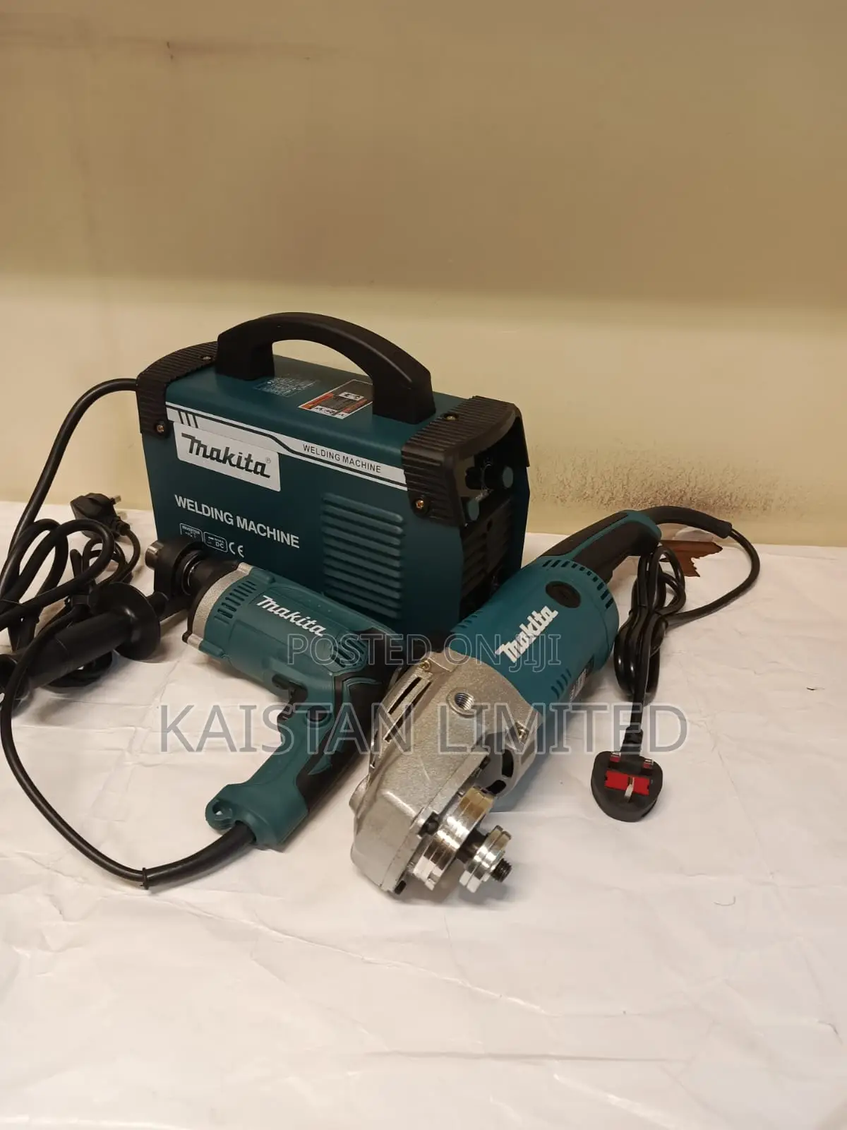 Makita 3-in-1 Tool 500A Welding Inverter +9"Angle Grinder+Impact Drill