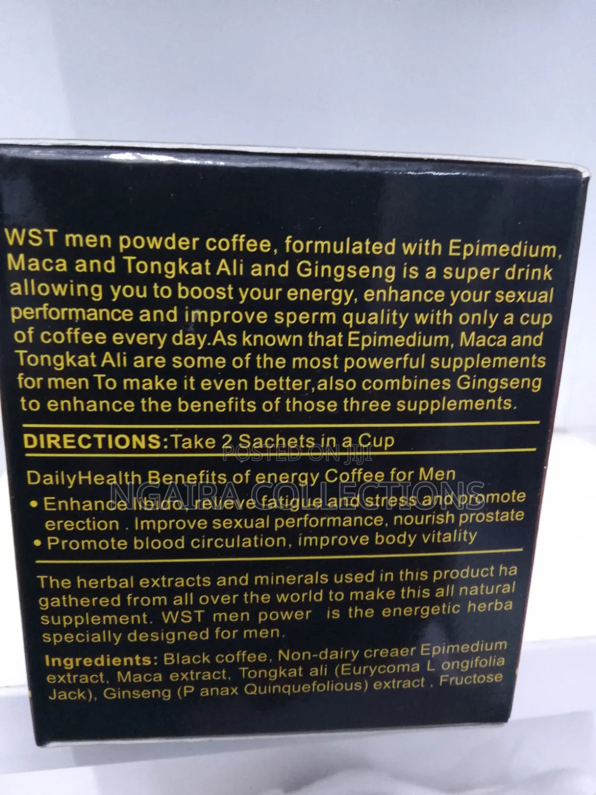 Men Power Energy Coffee With Tongkat Ali