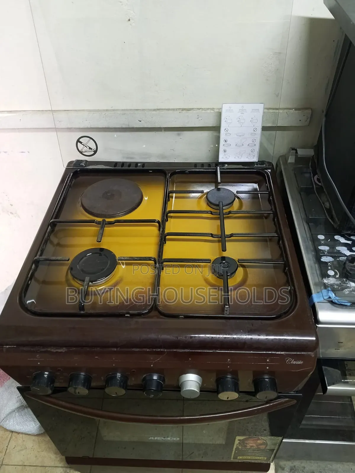 Armco 60x60 Cooker 3gas+1electric