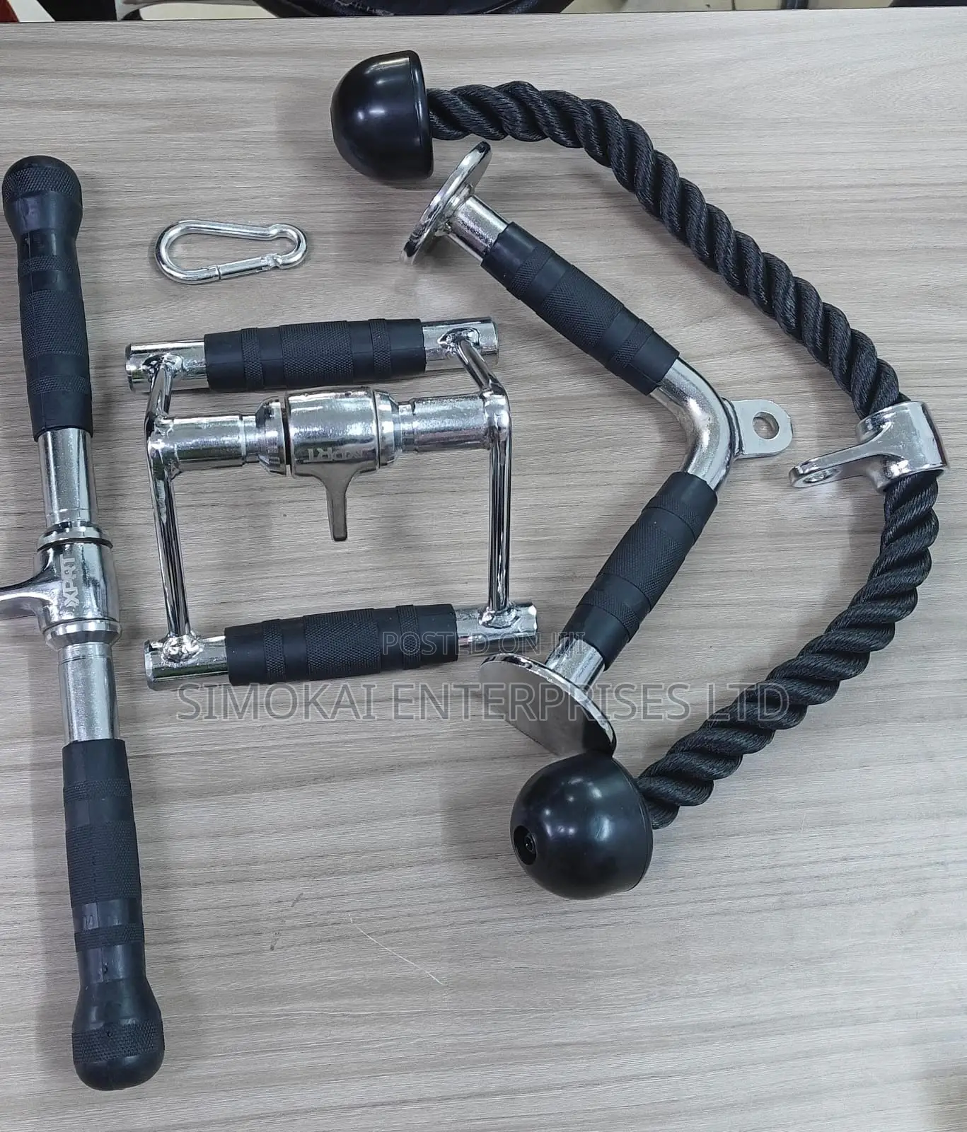 Cable Machine Attachment 5pc Set Weight Machine Accessories