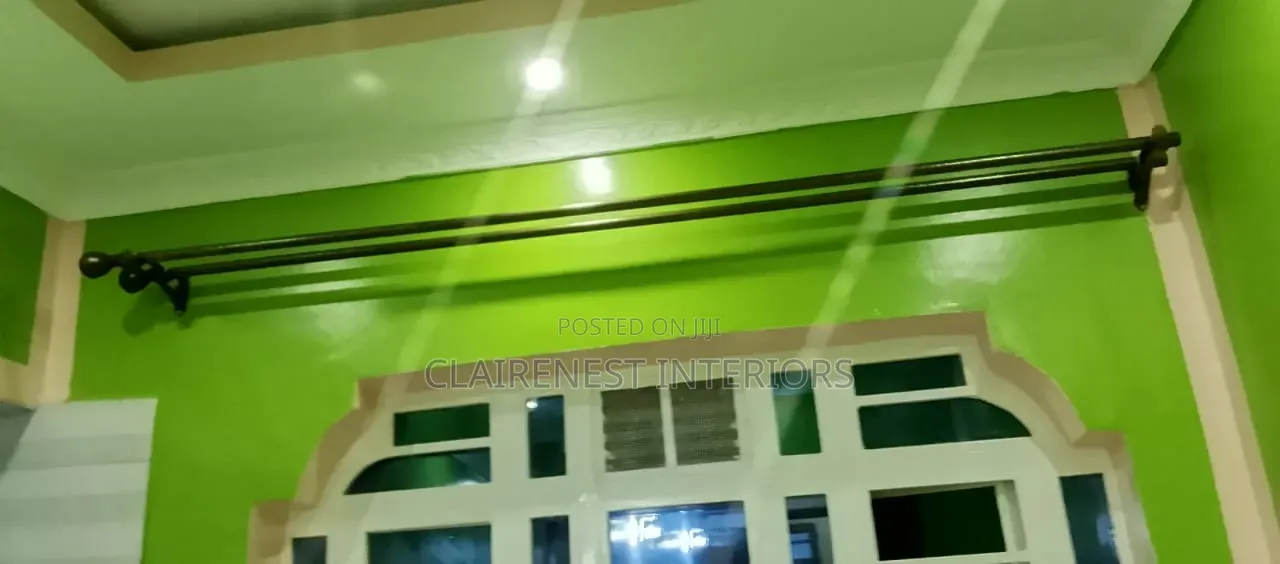 Strong Enough for Heavy Curtains Powder Coated Window Curtain Rod
