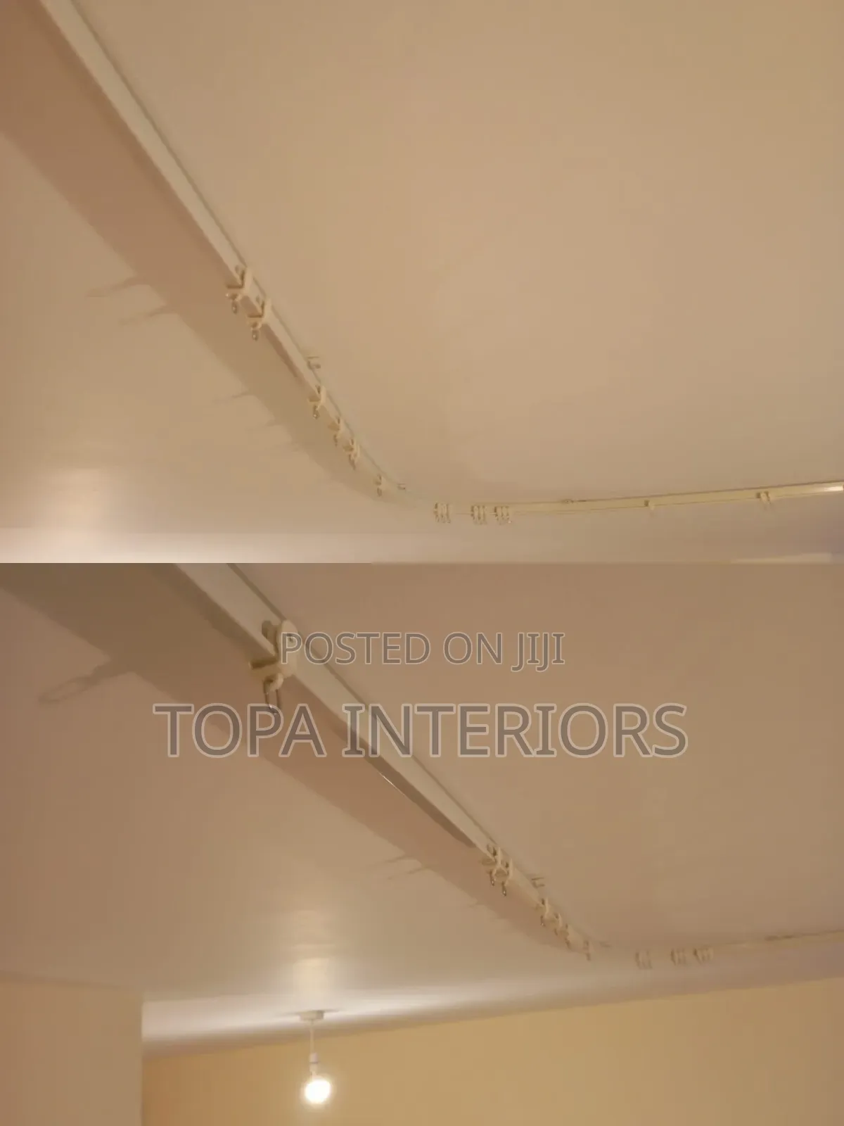 Cubicle Forming Aluminium Bendable Ceiling Curtain Rail