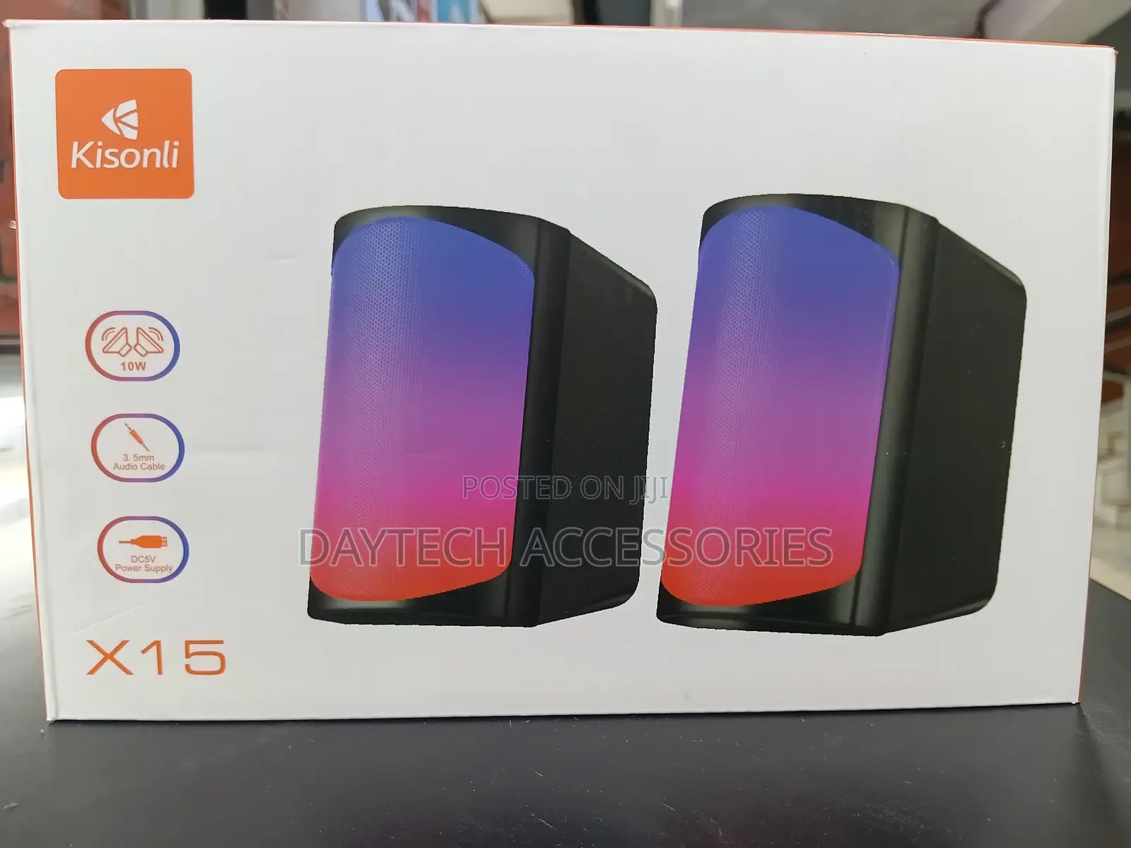 The Kisonli X15 2.0 USB-powered Multimedia Speaker System.