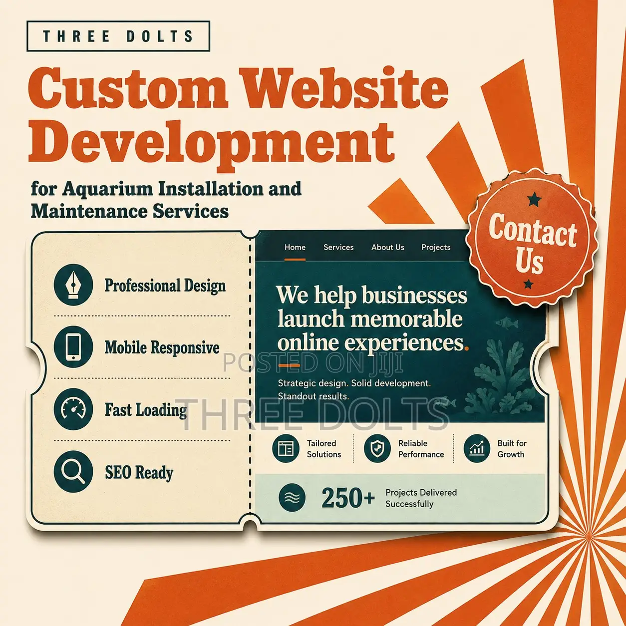 Website Development for Aquarium Installation and Maintenance Services