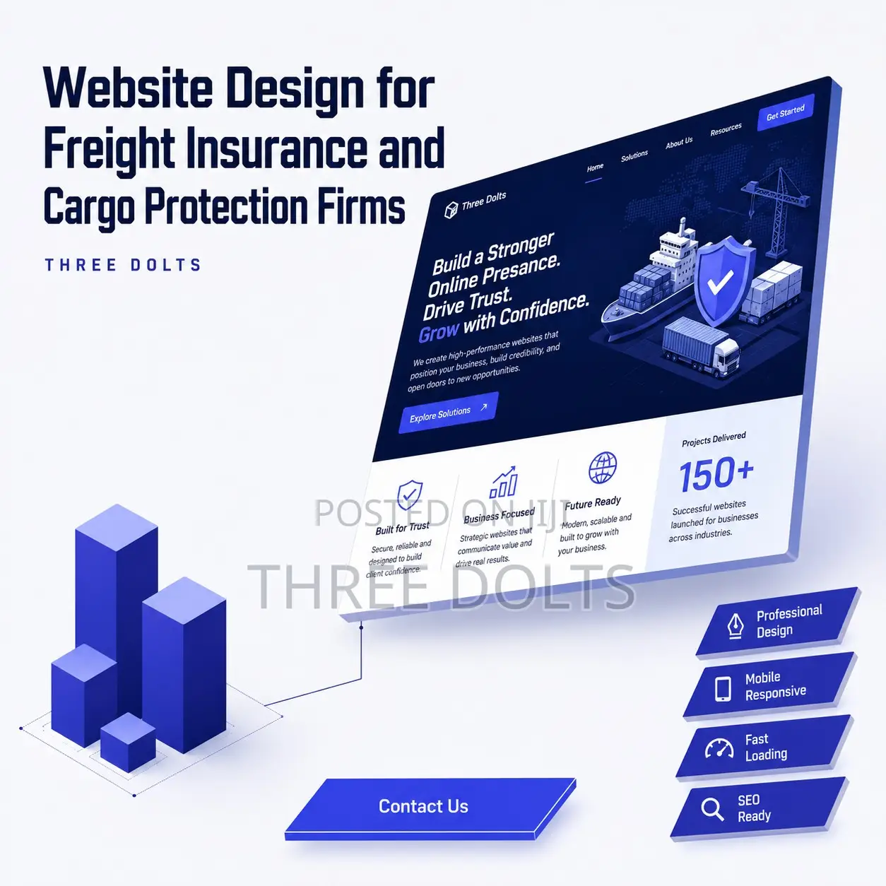 Website Design for Freight Insurance and Cargo Protection Firms