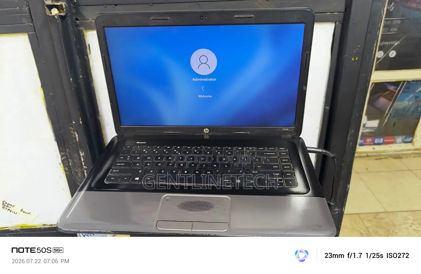 Laptop HP 250 G1 4GB Intel Pentium HDD 320GB