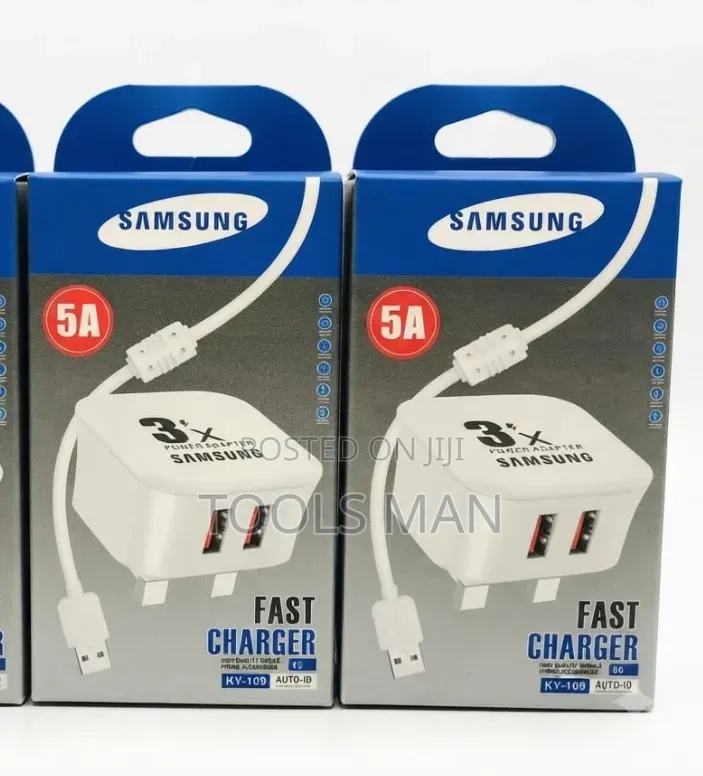 Samsung 5A Fast Charger Dual Port With Micro-USB Cable KY-108.
