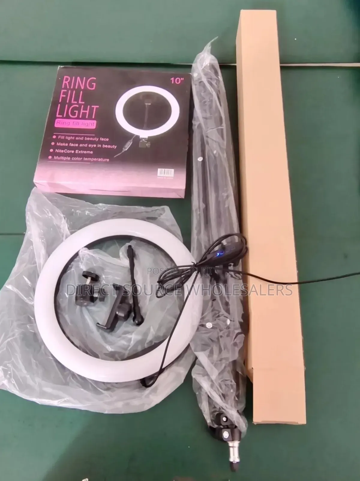 Portable Ring Light With Stand for Video Recording
