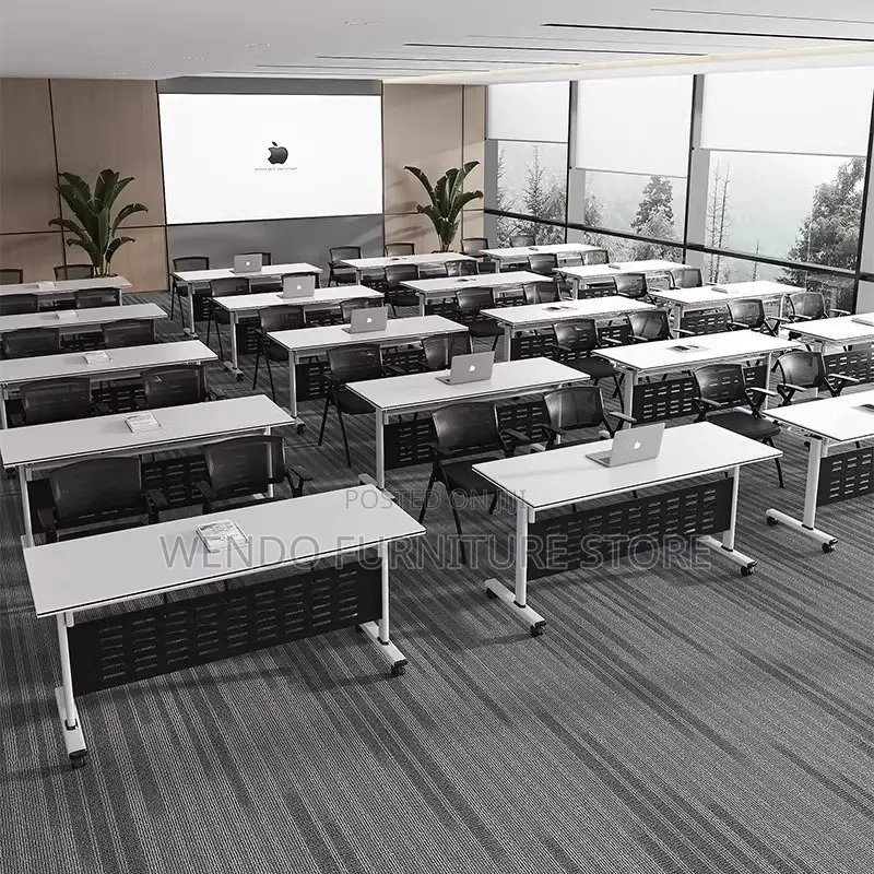 Office Table; 1.2m X 0.6M Movable Folding Office Desk