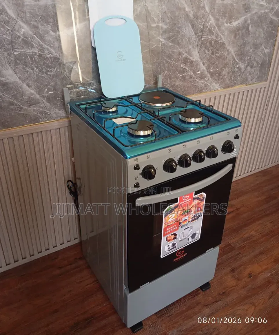 Eurochef Free Standing Cooker 3Gas Burner +1 Electric Cooker