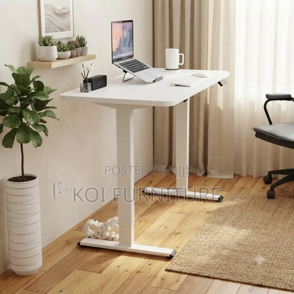 Office Desk; 1.2 Meters Electric Adjustable Monitored Marketing Desk