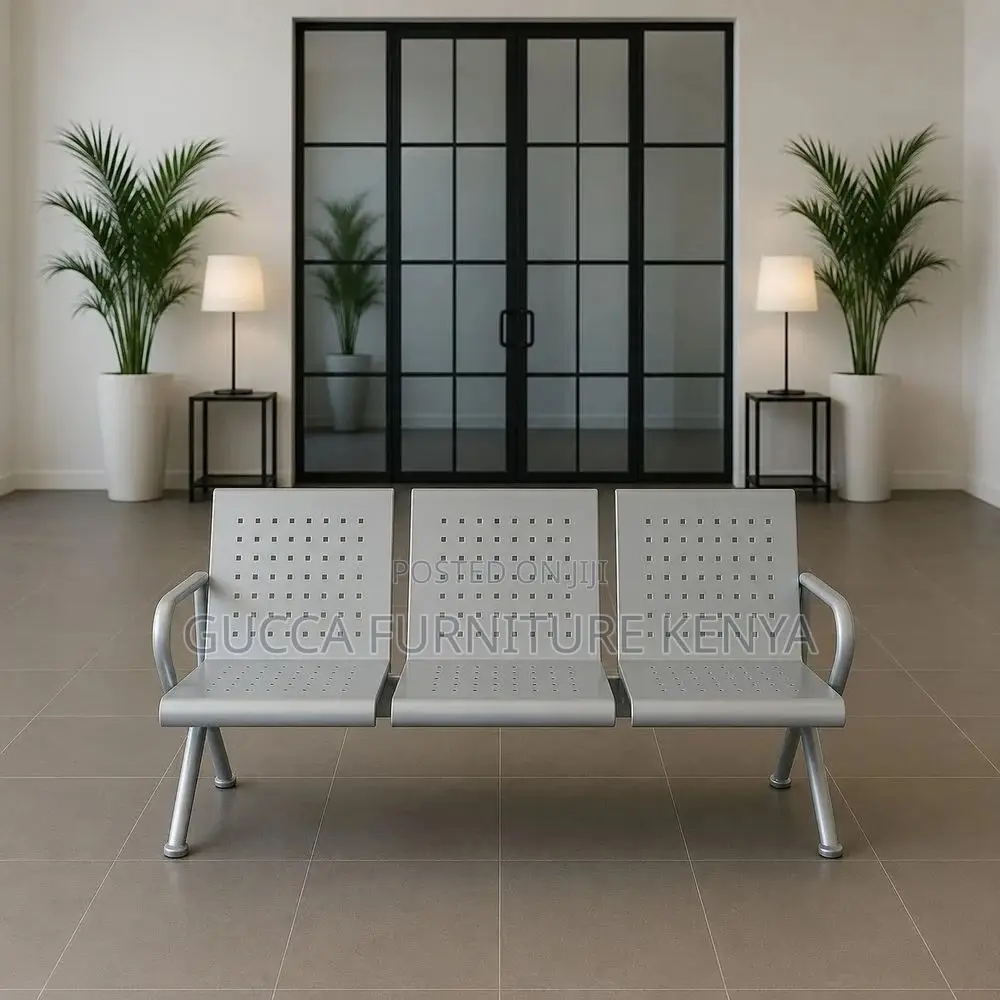 3-Link Non-Padded Waiting Bench.