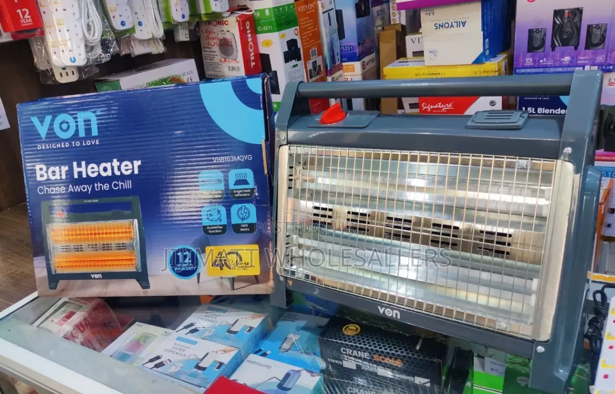 Von Quartz Bar Room Heater With Humidifier