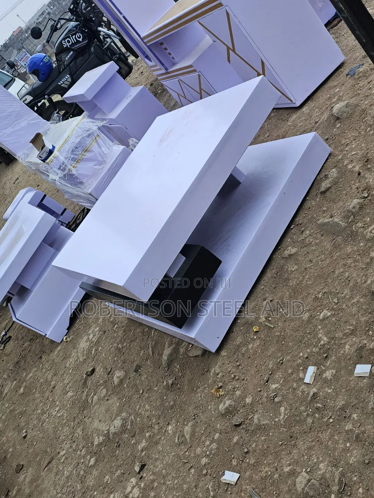 White and Black Coffee Table