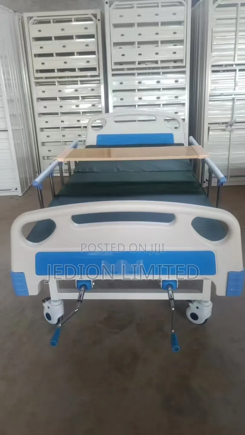 Double Crank Hospital Bed With Mattress