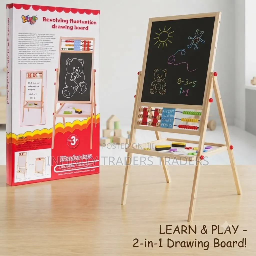 Double Sided Wooden Blackboard
