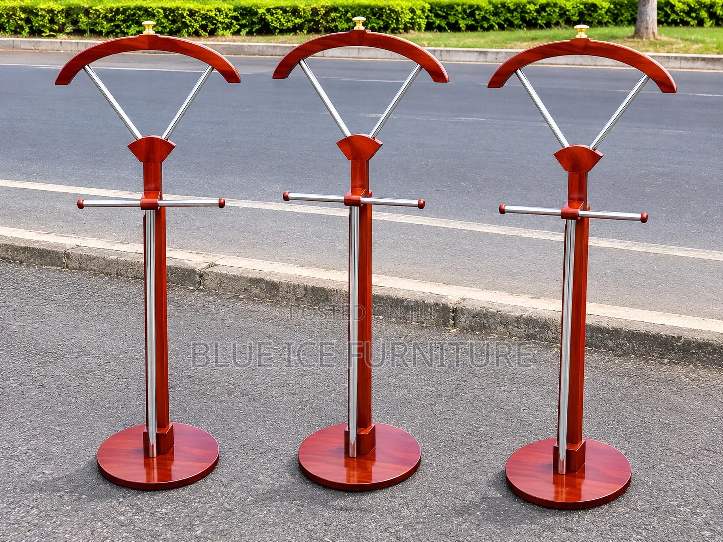 Wooden Coat Hanger Stand -Brown