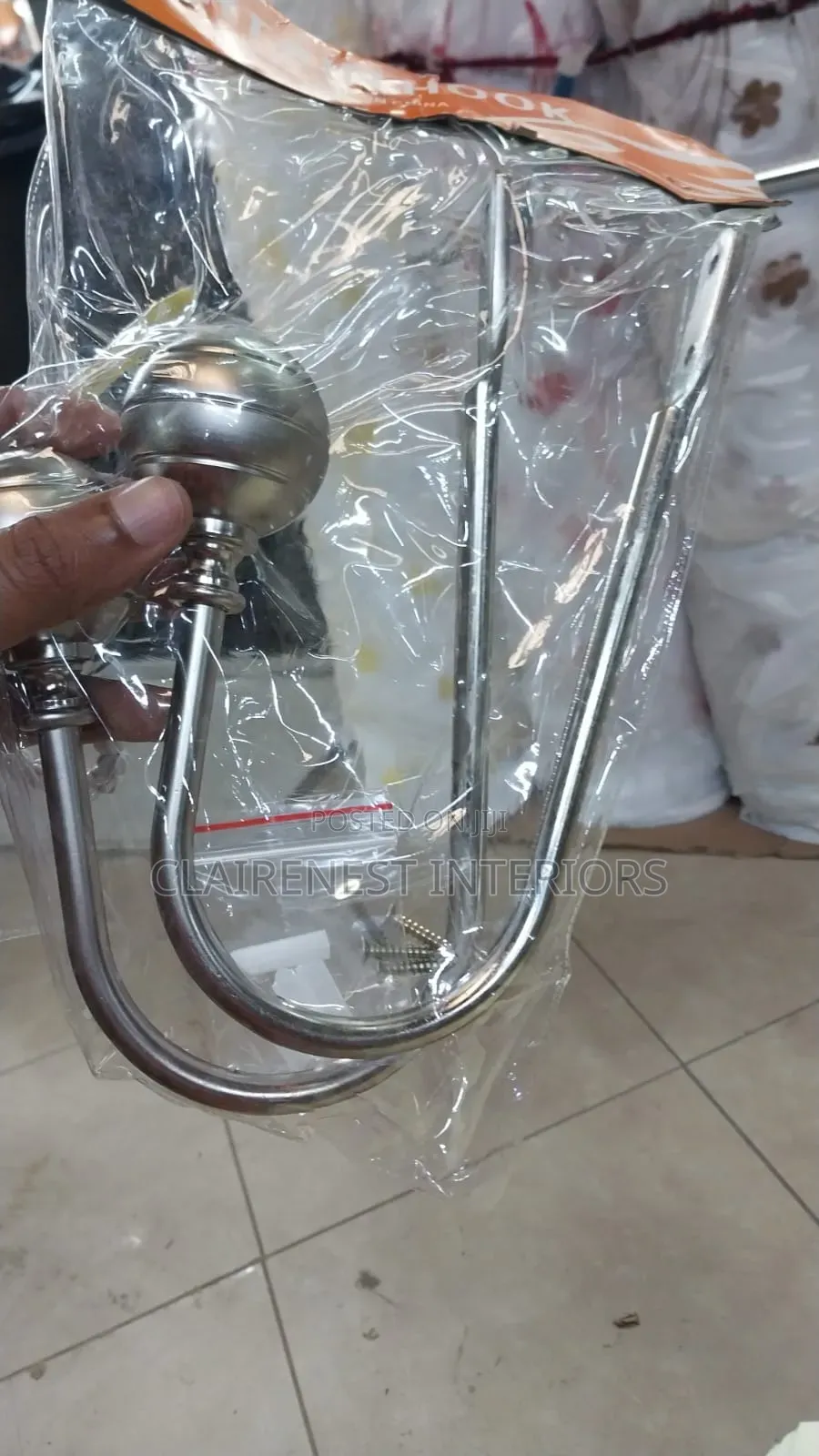 Gold, Black and Silver Sleek and Simple Metallic Curtain Holders