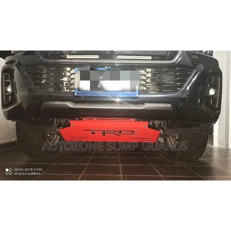 Red Steel Front Bash Plate for Toyota Hilux Revo Rocco Rogue 2015-On