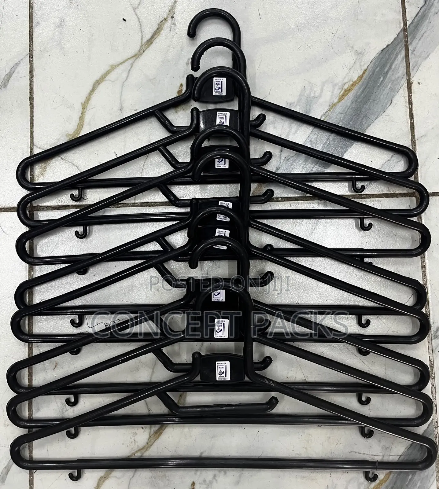 120pcs Teepee Cloth Hanger (Black)