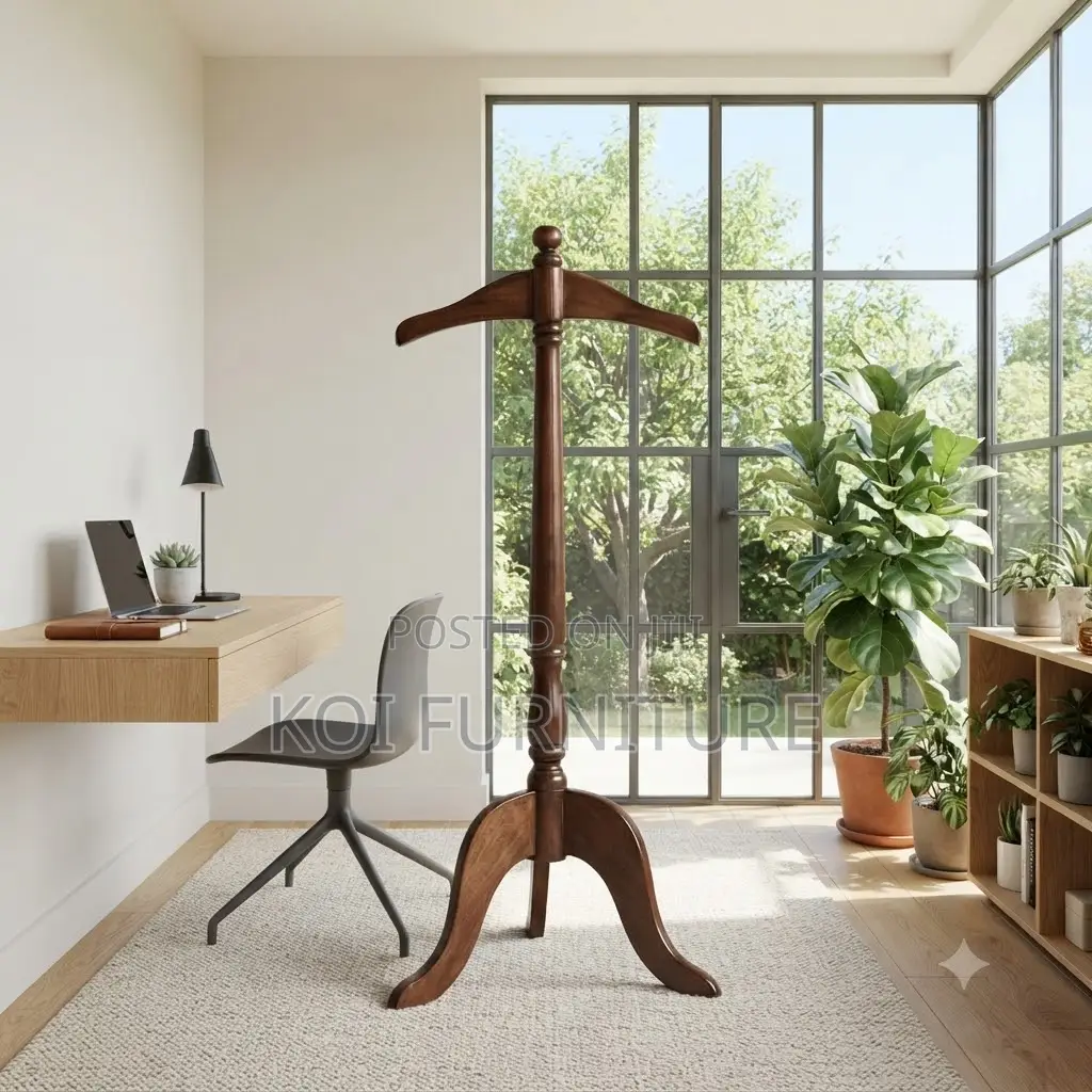 Dressers; Executive Mahognay Home Office Coat and Hat Hanger