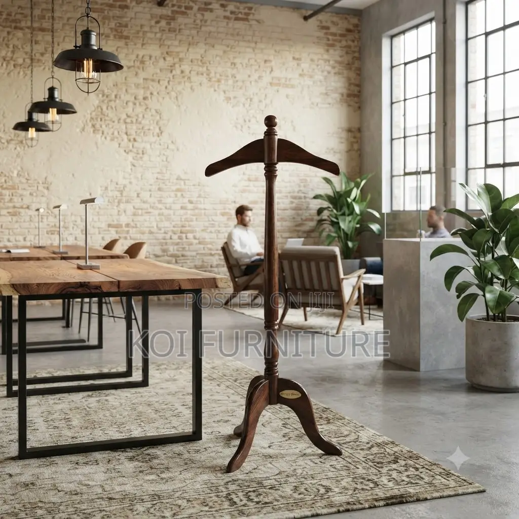 Dressers; Executive Mahognay Home Office Coat and Hat Hanger