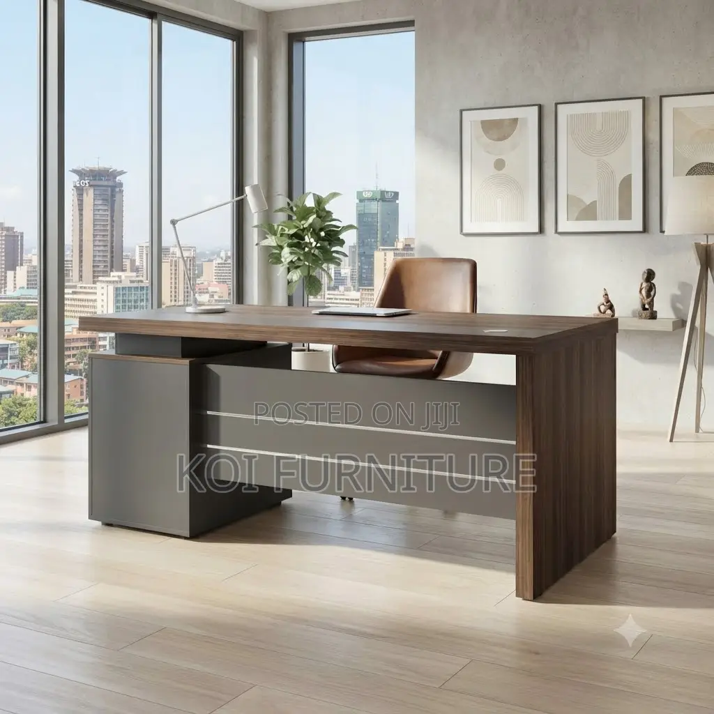 Office Desk; 1.2 Meter Executive Desk With Moisture Resistant Finish