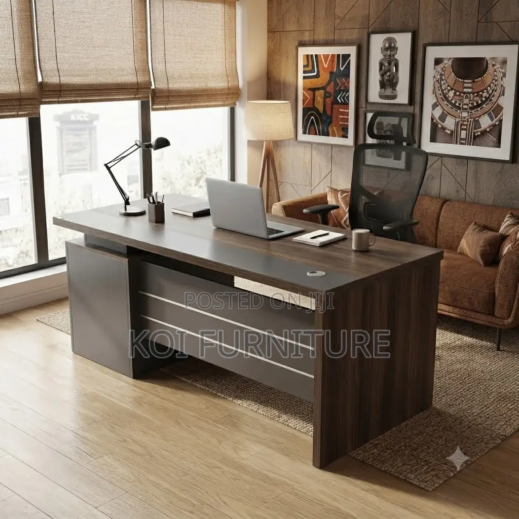 Office Desk; 1.2 Meter Executive Desk With Moisture Resistant Finish
