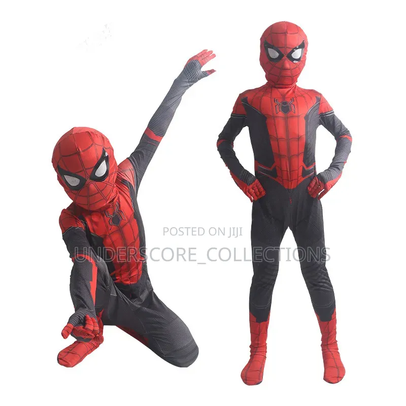Red and Black Spider-Man Superhero Costume